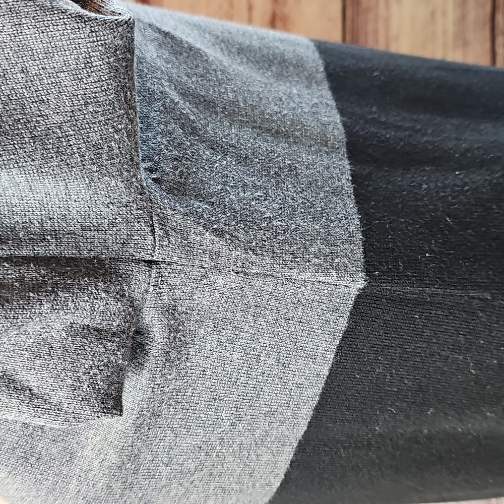 NEW CASLON BLACK & GRAY ROLL-TAB SLEEVE LONG PULLOVER SWEATER TUNIC - Picture 11 of 16
